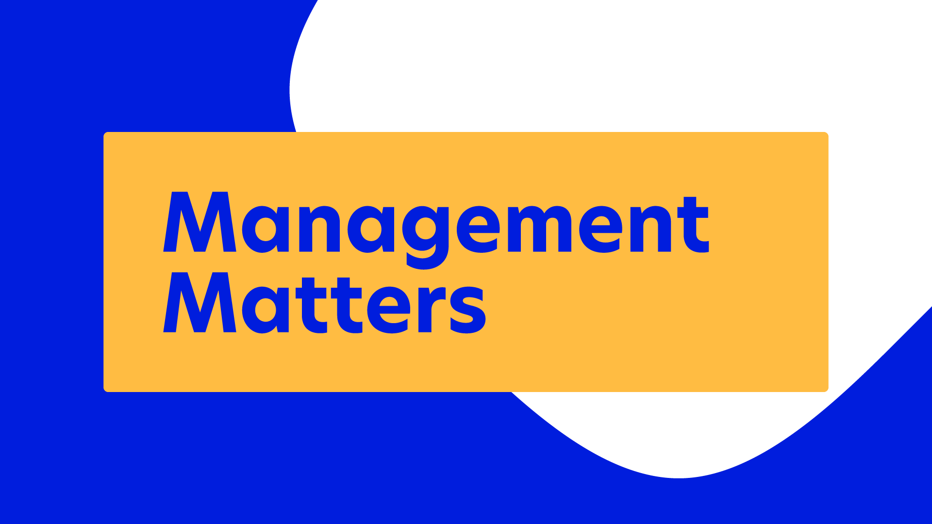 Management Matters Banner
