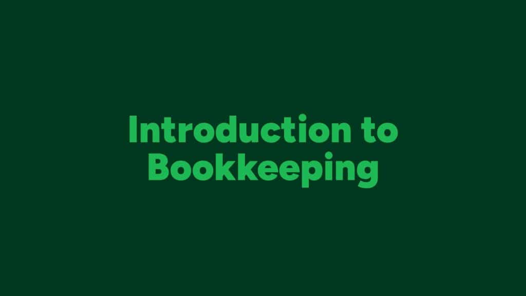 Introduction to Bookkeeping