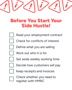 Before You Start Your Side Hustle checklist